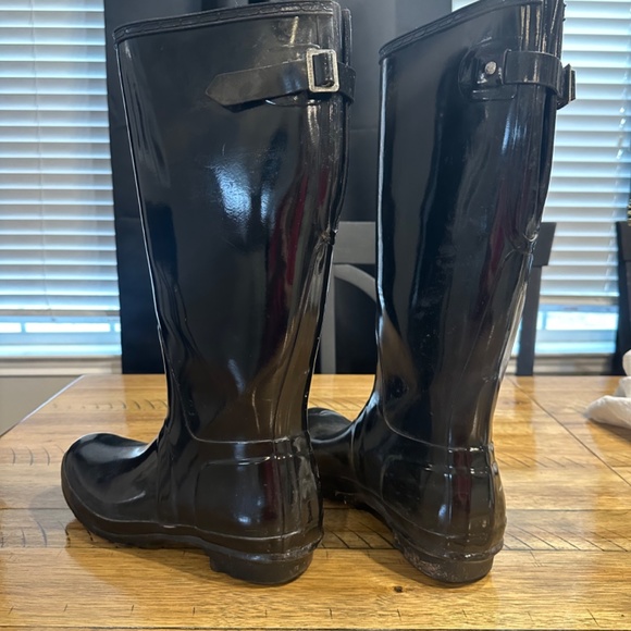 Hunter back adjustable black gloss rain boots - Picture 4 of 5